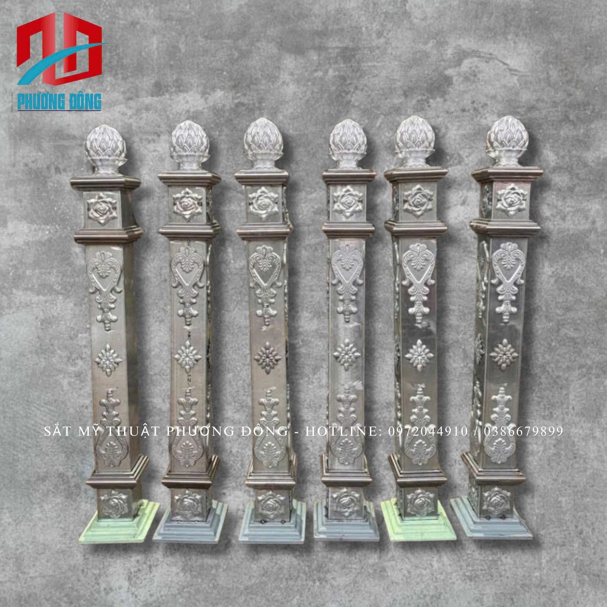 Trụ cầu thang, ban công