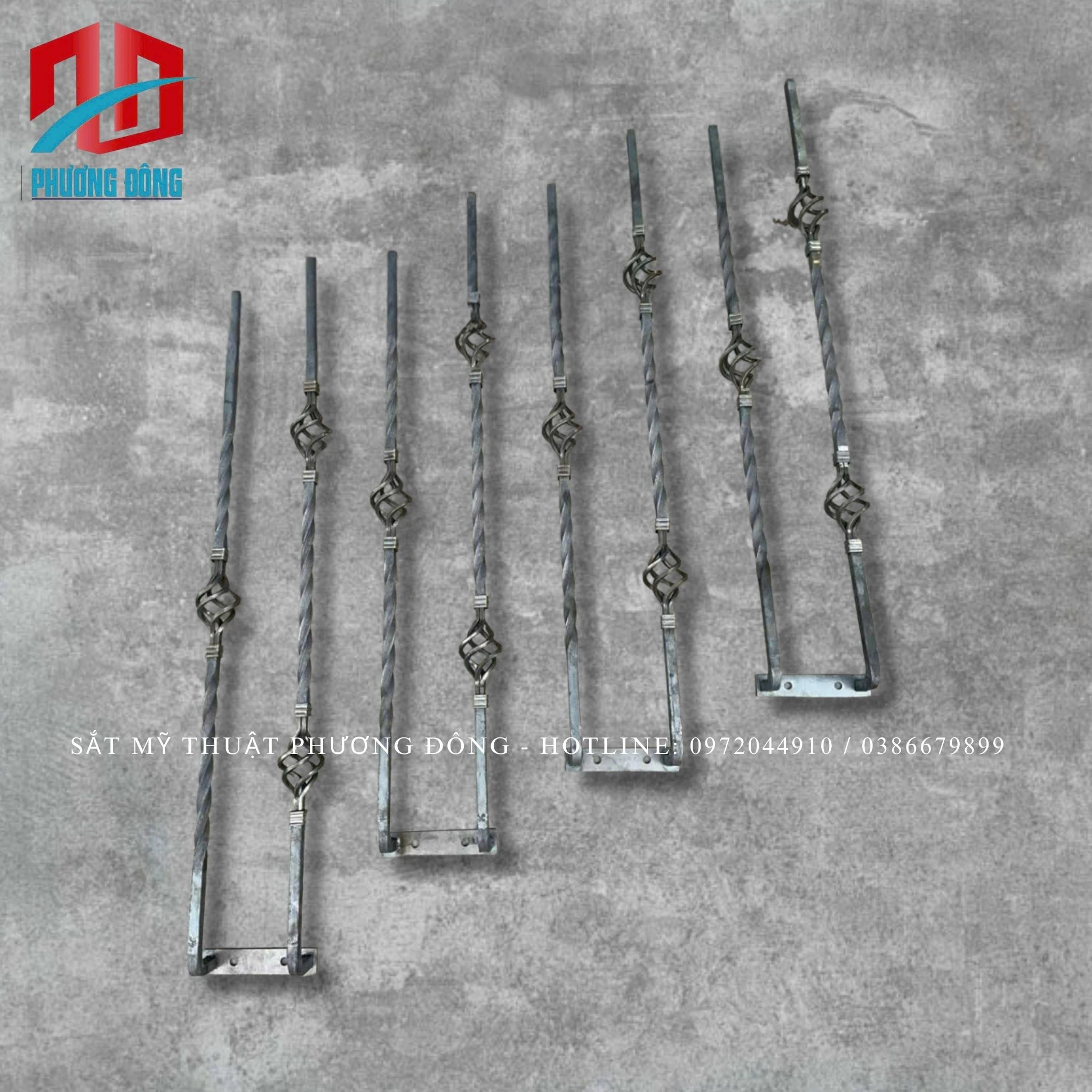 Cụm 2 thanh con tiện xoắn 1 rọ & 2 rọ