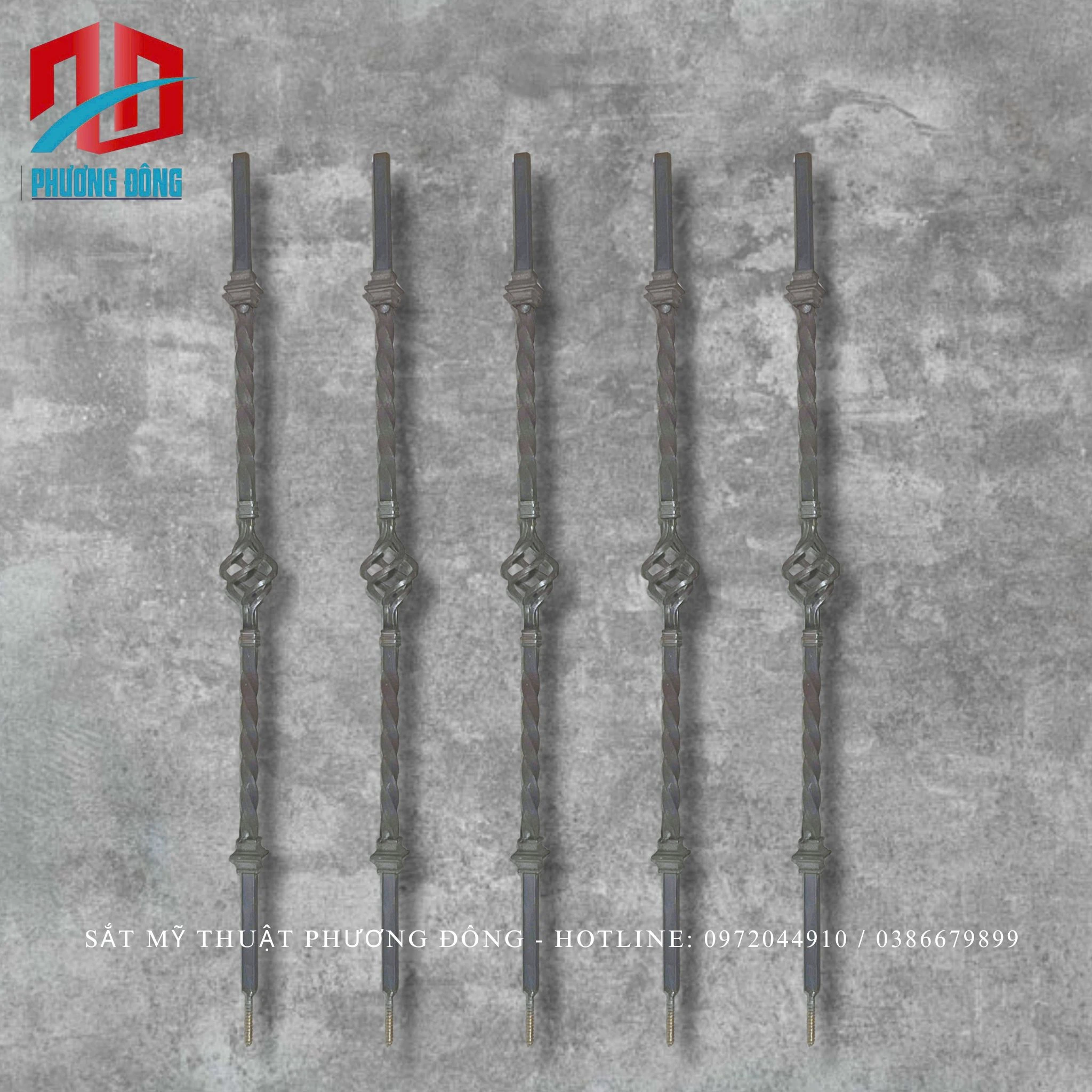 Thanh con tiện xoắn 1 rọ 2 xỏ